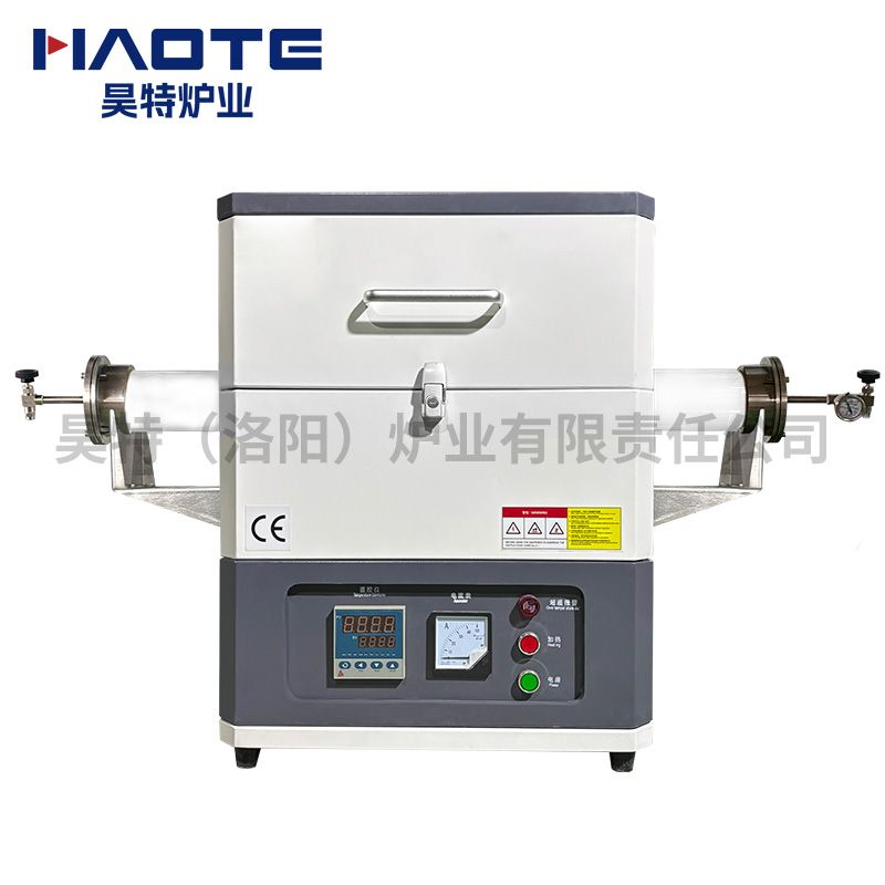管式爐1200℃管徑100加熱（rè）區300電阻絲加熱新配色灰白